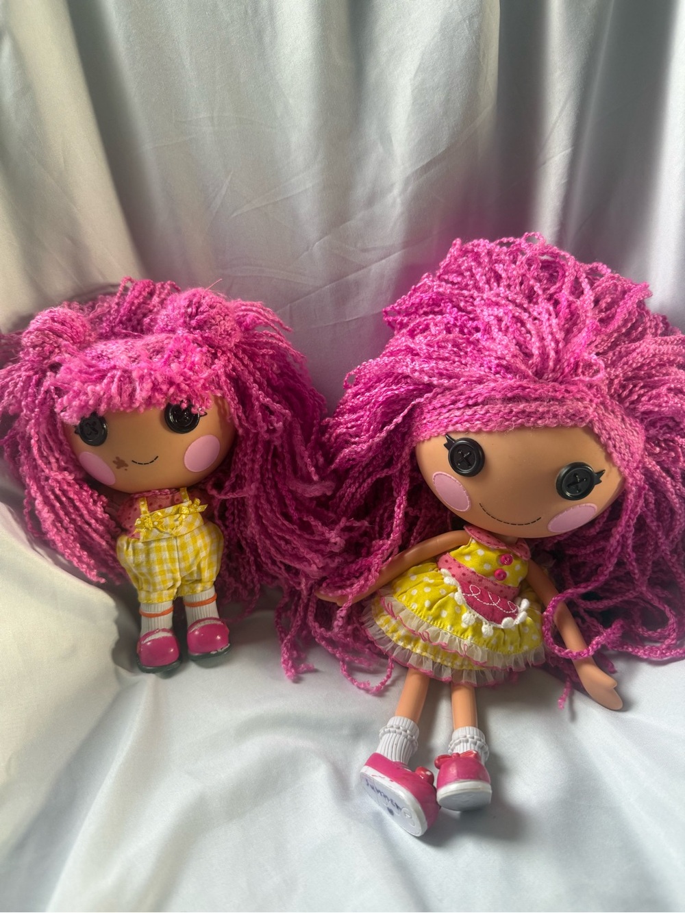Lalaloopsy Crumbs Sugar Cookie & her little sister Sprinkle Spice Cookie pair